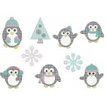Stickserie - Pingu Party gemustert